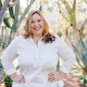 Christy Jo Hendricks smiles